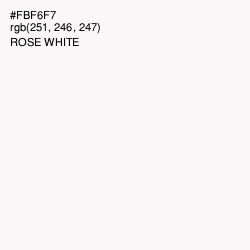 #FBF6F7 - Rose White Color Image